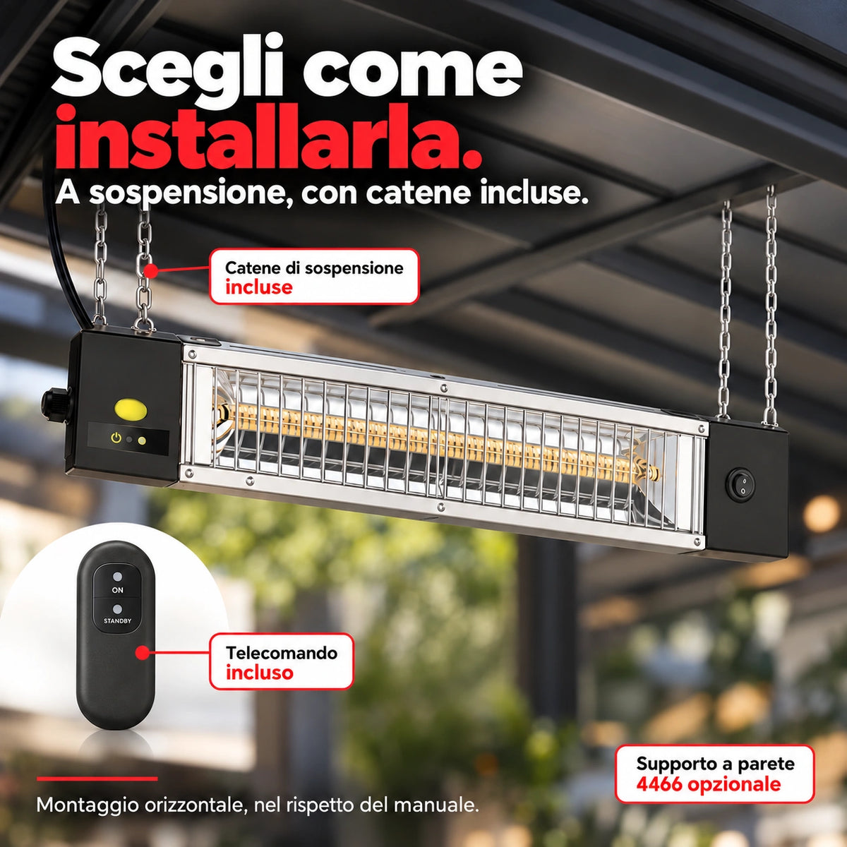 PETALO 1200 W - 722CRC – Installazione e controllo