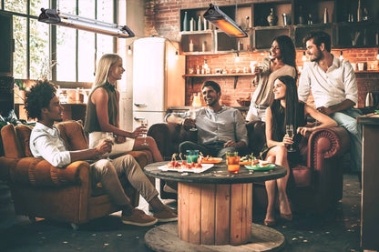 MO-EL Iris 1800W - Lampada Riscaldante a onde corte - Lampada Infrarossi basso consumo per esterno e interno