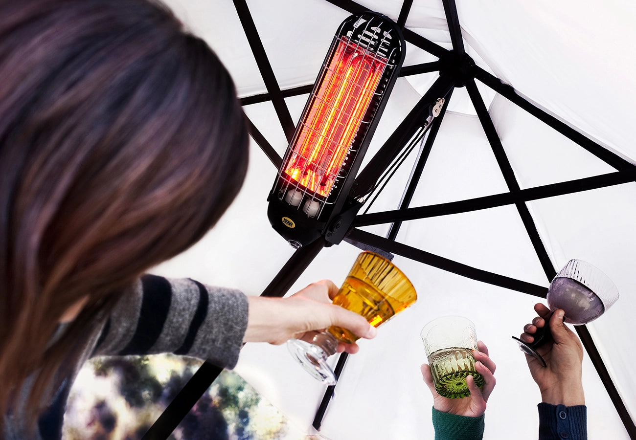 MO-EL Lucciola 1200W - Lampada Riscaldante per piccoli Spazi - Lampada Infrarossi basso consumo per Tavolini da Bar e Uso Domestico